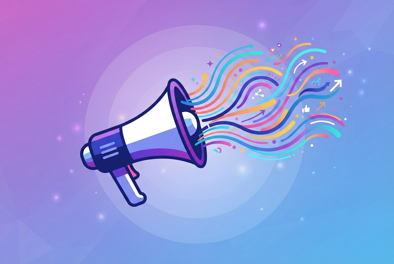 Abstract illustration representing AI marketing copy