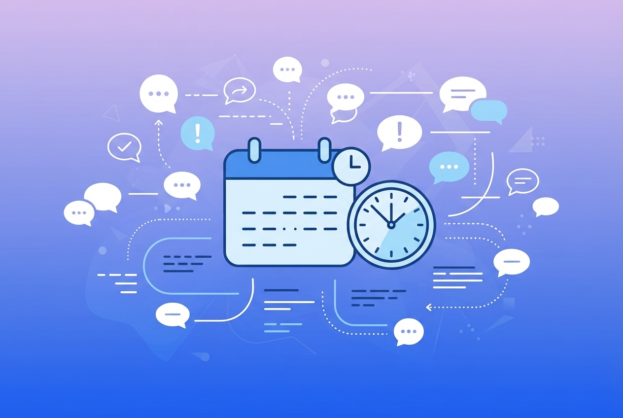 Abstract illustration representing AI meeting notes