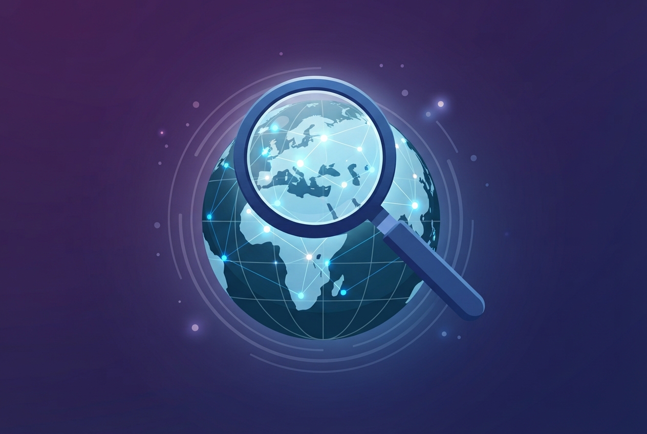 Abstract illustration representing AI research tools