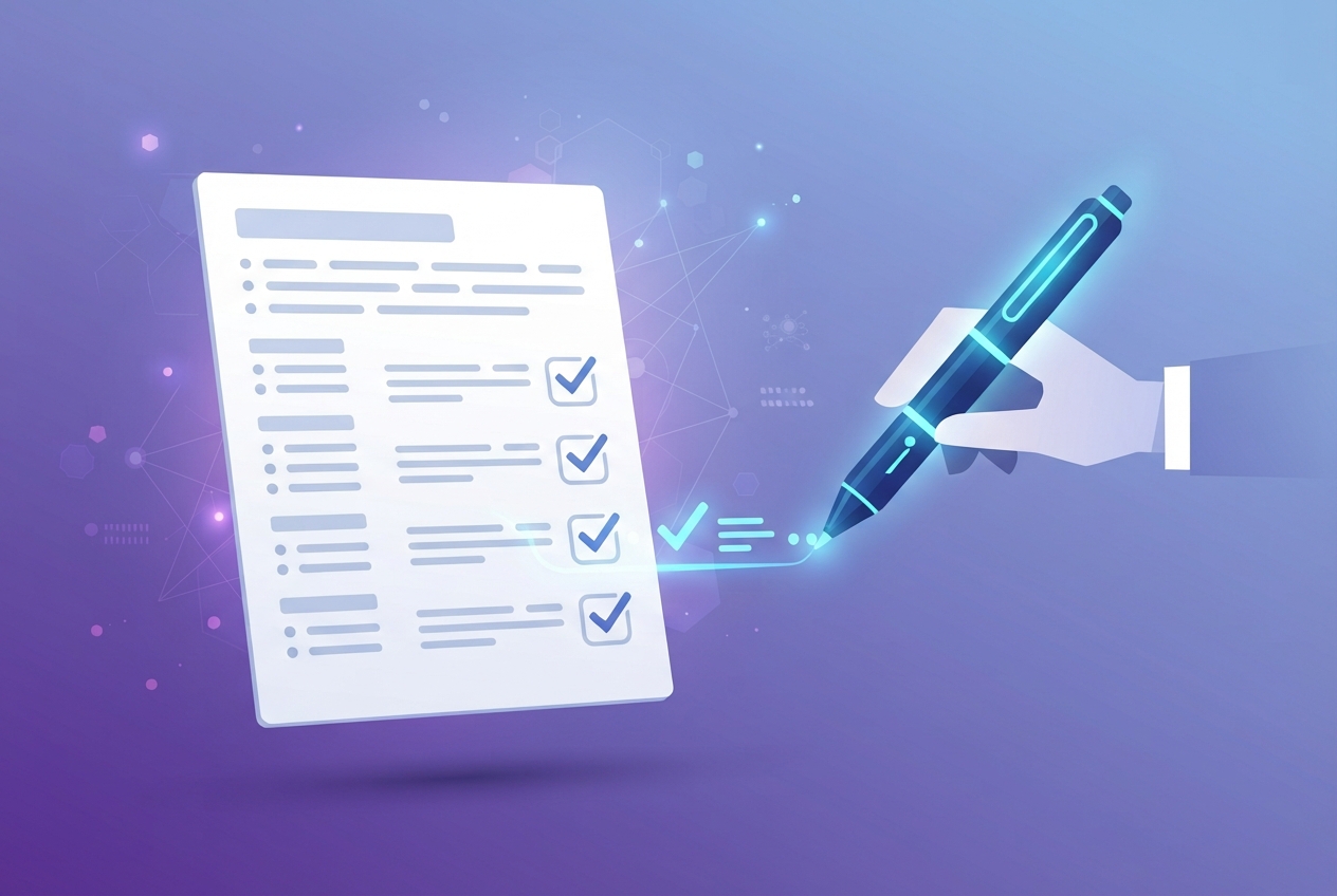 Abstract illustration representing AI resume writing