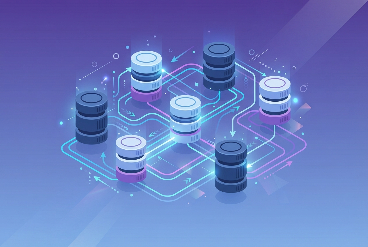 Abstract illustration representing AI SQL query tools